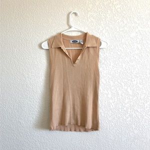 Collared sweater tank